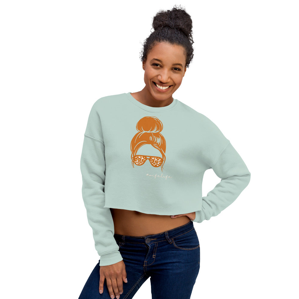 Wife Life Crop Sweatshirt