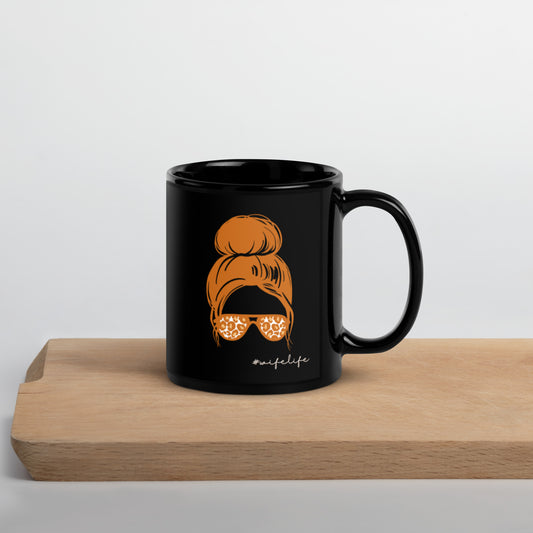 Wife Life Black Glossy Mug