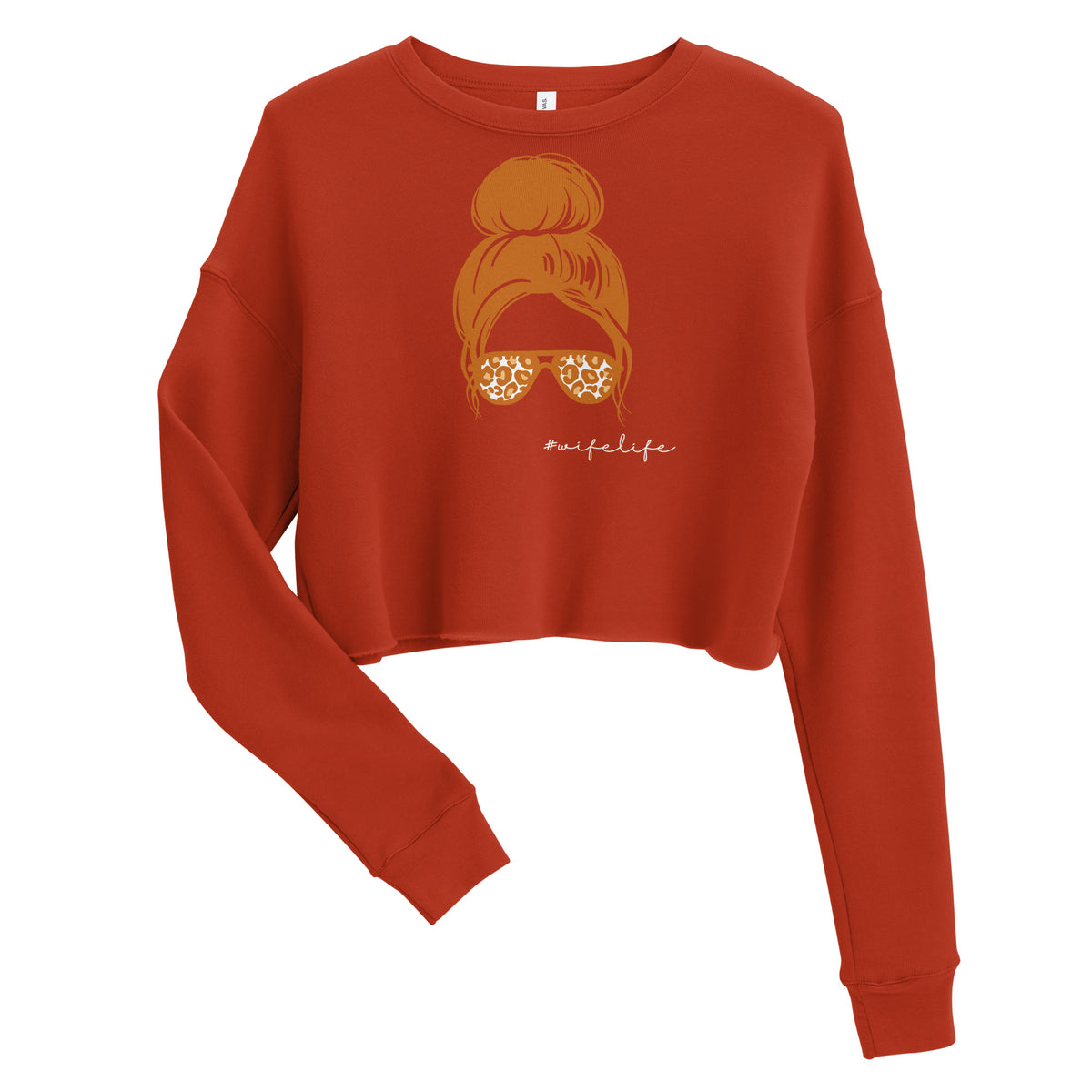Wife Life Crop Sweatshirt