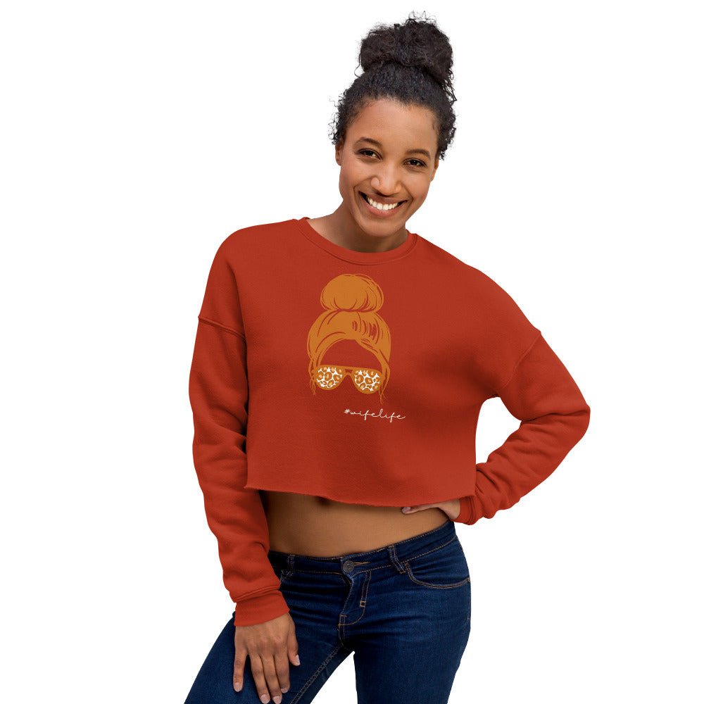 Wife Life Crop Sweatshirt