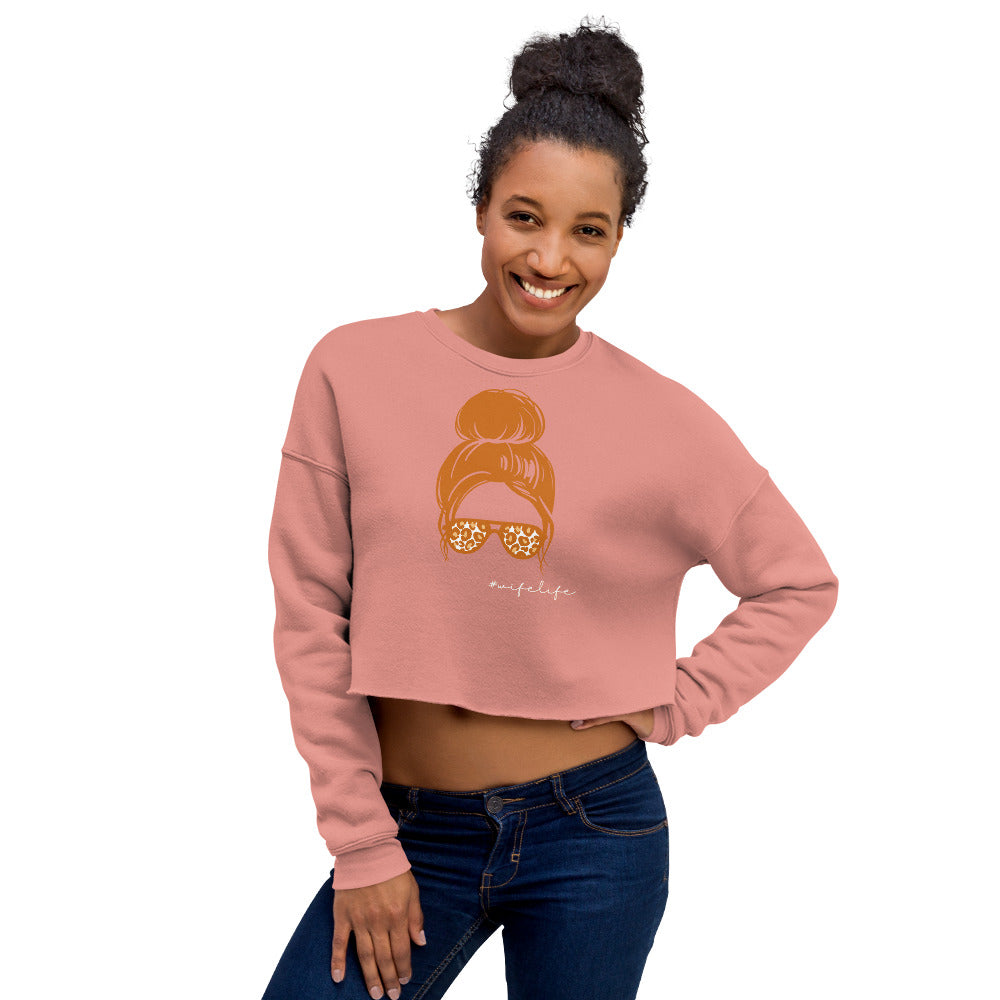 Wife Life Crop Sweatshirt